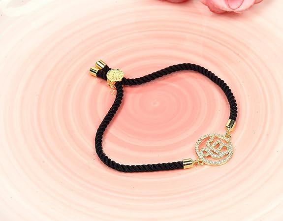 Ek Onkar Charm Adjustable Cord Bracelet For Men