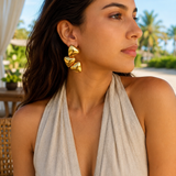 Sculptural Triangle Earrings