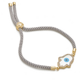 Hamsa Adjustable Cord Bracelet