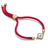 Lucky Clover Adjustable Cord Bracelet