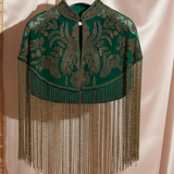 Gleaming Bisou Cape with Tassels