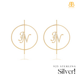 Personalized Initial Hoop Earrings