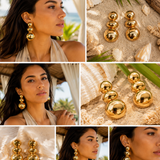 Luna Orb Statement Earrings