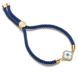 Lucky Clover Adjustable Cord Bracelet