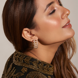 Cuban Link Swarovski Hoop Earring