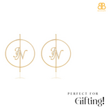 Personalized Initial Hoop Earrings