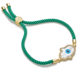 Hamsa Adjustable Cord Bracelet