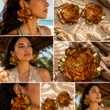 Desert Rose Statement Earrings