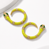 Serpentine Hoop Earrings