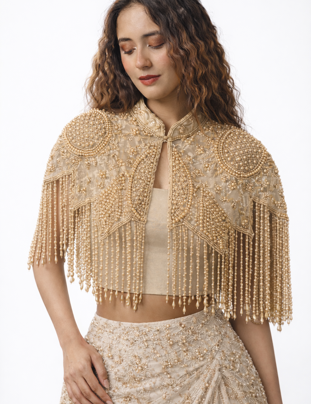 Anastasia Beaded Tassel Cape