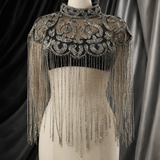 Maharani Heirloom Beaded Tassel Cape