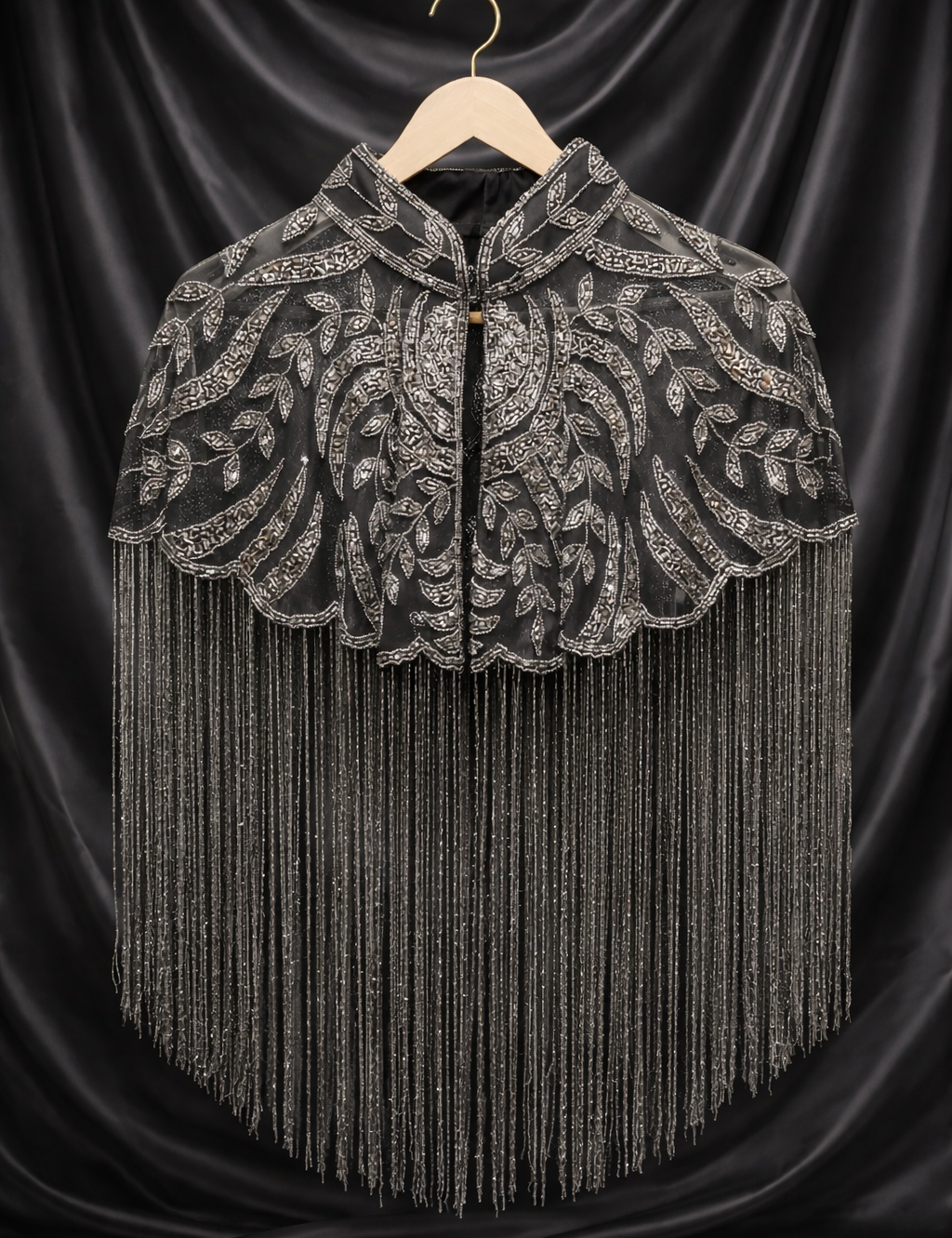 Gleaming Bisou Cape with Tassels