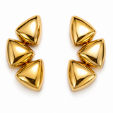 Sculptural Triangle Earrings