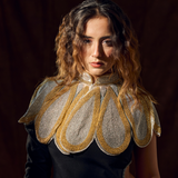 Lotus Petal Foliel Two-Toned Goddess Cape