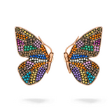 Winged Butterfly Stud Earring