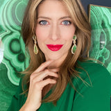 Kelly Crystal Encrusted Tear Drop Earrings