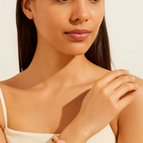 Liberti Ocean Statement Hinged Bracelet - Pink / White