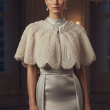 Lotus Petal Foliel Two-Toned Goddess Cape