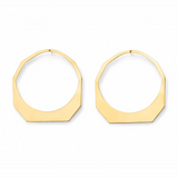 Geometric Octagon Hoop Earrings