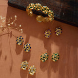 Polki Stone Stud Earring - Bansri Mehta Design