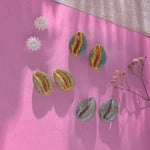 Irina Studded Seashell Earring - Bansri Mehta Design