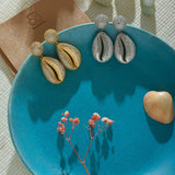 Amalfi Seashell Drop Earring - Bansri Mehta Design
