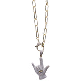 Rockstar Detachable Pendant Link Necklace - Bansri Mehta Design