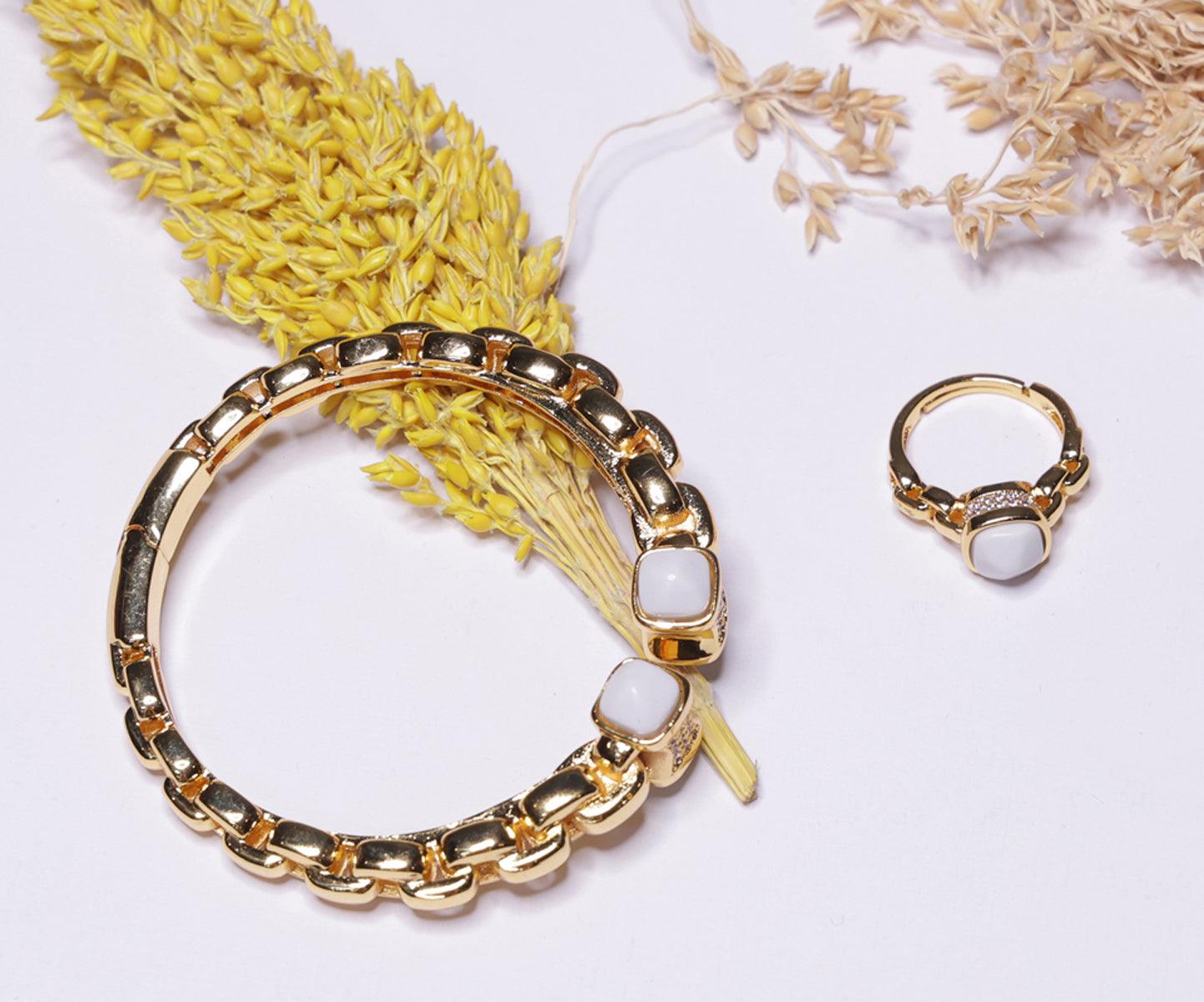 Amalfi Link Bangle Bracelet - Bansri Mehta Design