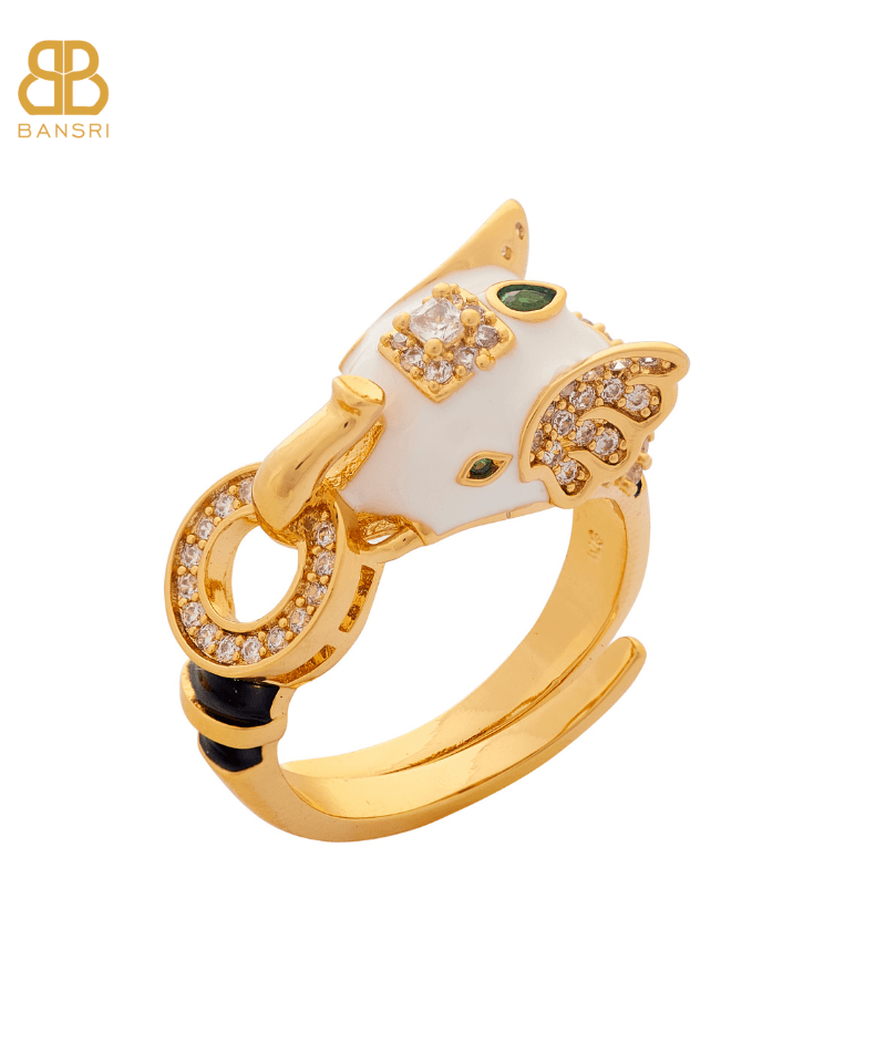 Safari Ele Necklace, Bracelet, Hoop Earrings & Ring Set - Bansri Mehta Design