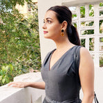 Alexa Cabachon Earrings - Bansri Mehta Design
