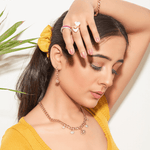 Cuban Link Evil Eye Necklace, Bracelet & Earring Set - Bansri Mehta Design