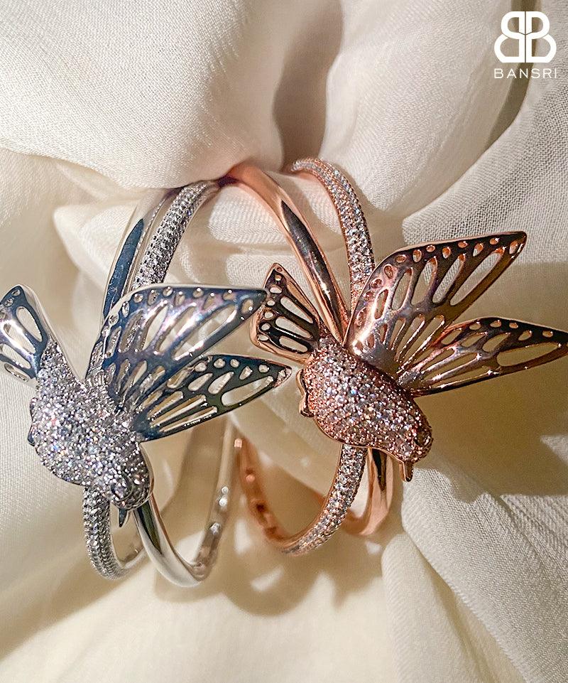 Fly High Bird Bracelet Cuff - Bansri Mehta Design