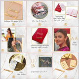 22k Gold Plated Birthmonth Engraved Bar Necklace - Jan to Dec - Bansri Mehta Design