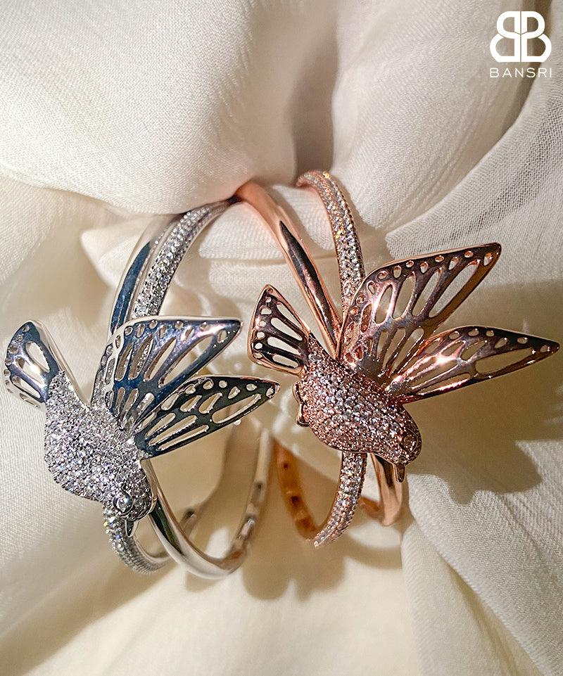 Fly High Bird Bracelet Cuff - Bansri Mehta Design