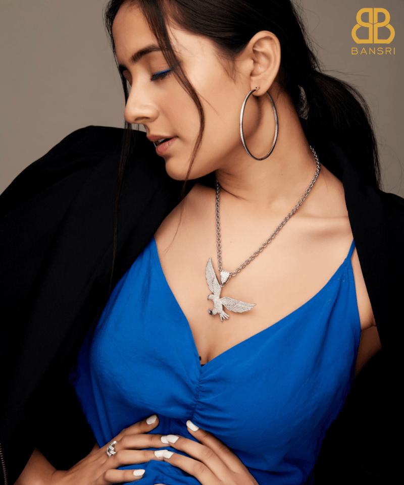 Soar High Eagle Detachable Pendant Necklace - Bansri Mehta Design