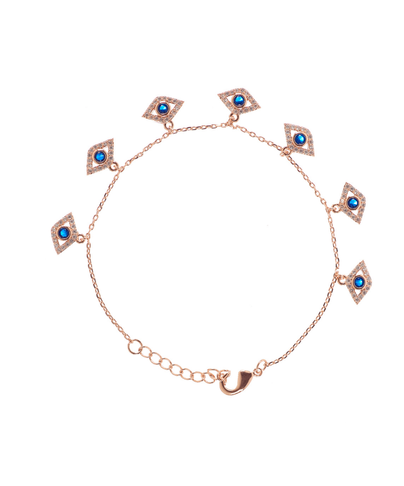 Mini Evil Eye Charm Bracelet - Bansri Mehta Design