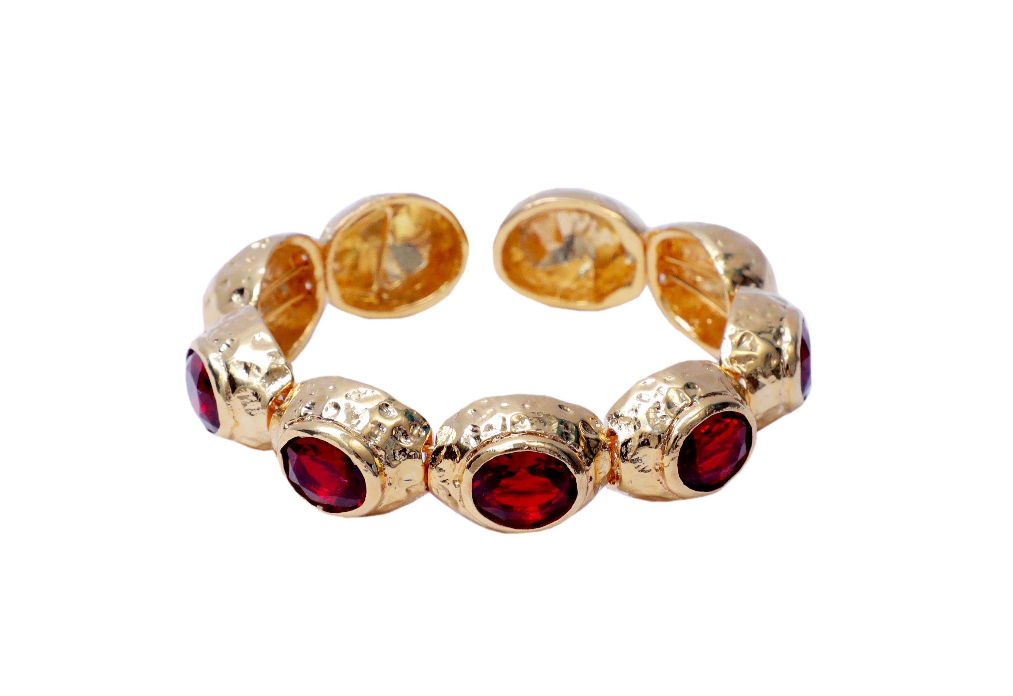 Bedazzle Flexi Bangle Bracelet - Gold - Bansri Mehta Design