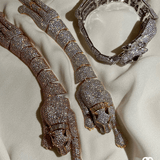 Glam Crystal Encrusted Panther Bracelet - Bansri Mehta Design