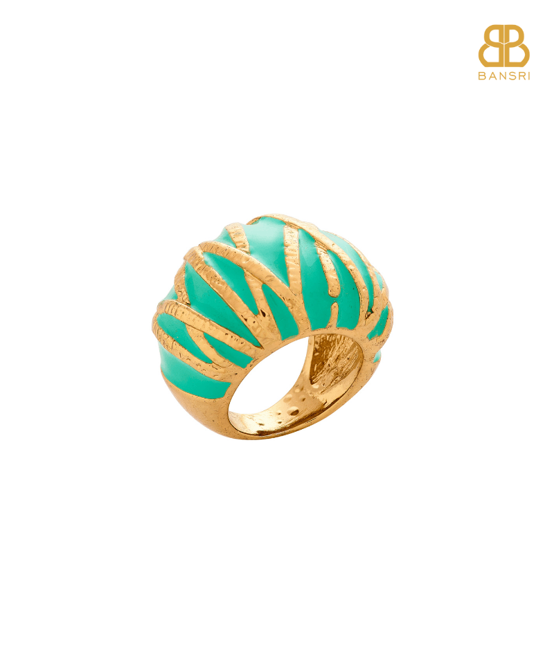 Enamel Stripey Ring - Bansri Mehta Design