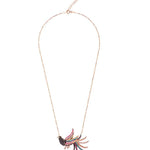Bold and Bright Tropical Bird Necklace - Bansri Mehta Design