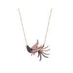 Bold and Bright Tropical Bird Necklace - Bansri Mehta Design