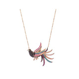 Bold and Bright Tropical Bird Necklace - Bansri Mehta Design
