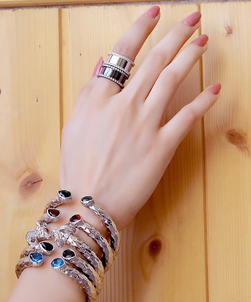 Metallic Adjustable Band Ring - Bansri Mehta Design
