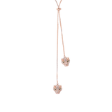 Double Headed Panthera Adjustable Lariat Necklace - Bansri Mehta Design