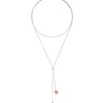 Double Headed Panthera Adjustable Lariat Necklace - Bansri Mehta Design