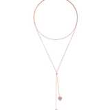 Double Headed Panthera Adjustable Lariat Necklace - Bansri Mehta Design