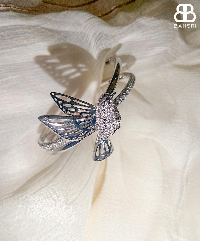 Fly High Bird Bracelet Cuff - Bansri Mehta Design