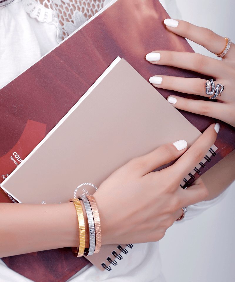 Trendy Stainless Steel Bangle Bracelet - Bansri Mehta Design