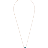 Reversible Two Toned Enamel Mini Evil Eye Necklace - Bansri Mehta Design