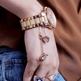 Pear Shape Solitaire Watch Charm - Bansri Mehta Design